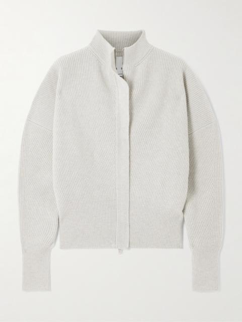 SA SU PHI Ribbed Wool And Cashmere-blend Cardigan