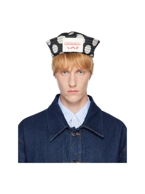 CHARLES JEFFREY LOVERBOY SSENSE Exclusive Black & White Sailor Hat