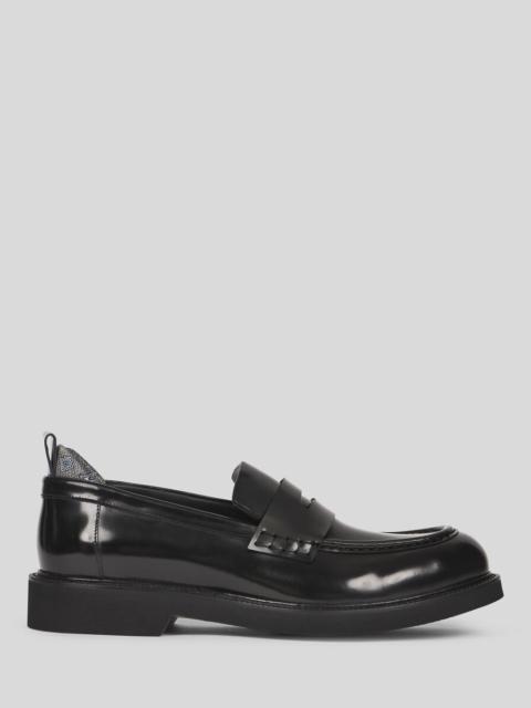 Etro LEATHER PENNY LOAFERS WITH INSERT