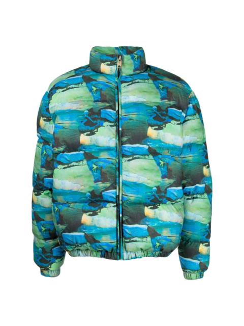 ERL printed quilted puffer jacket