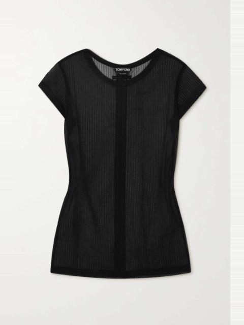 TOM FORD Ribbed jersey top