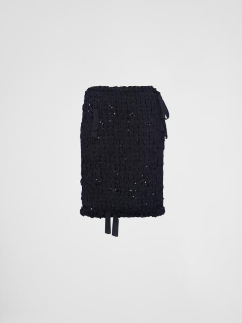 Prada Silk ribbon skirt