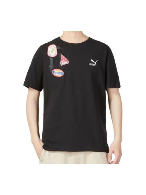 PUMA PUMA Casual Printed T-Shirt 'Black' 623250-01