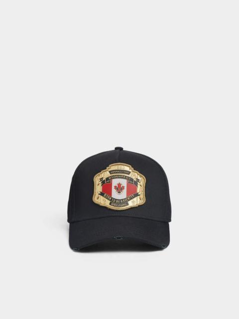 DSQUARED2 DSQUARED2 BOXEUR SHINY PATCH BASEBALL CAP