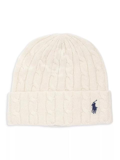 Ralph Lauren Classic Cable Cuff Wool & Cashmere Hat