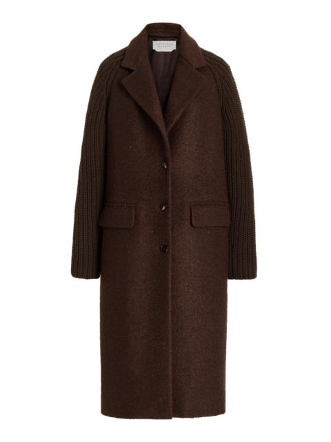 GABRIELA HEARST Charles Coat in Chocolate Cashmere Boucle