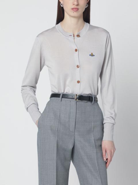 Vivienne Westwood Light grey wool and silk cardigan