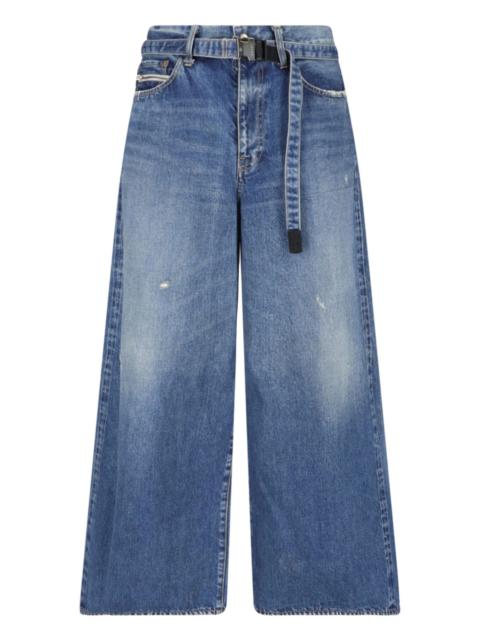 sacai WIDE WAIST JEANS