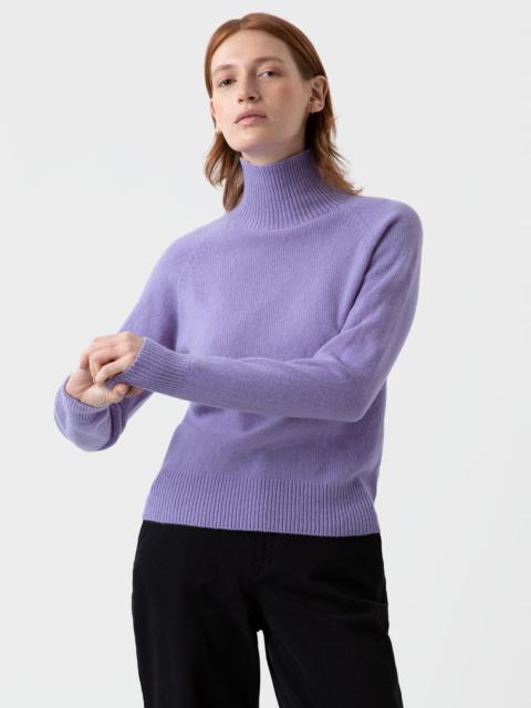 Sunspel Lambswool Funnel Neck Jumper