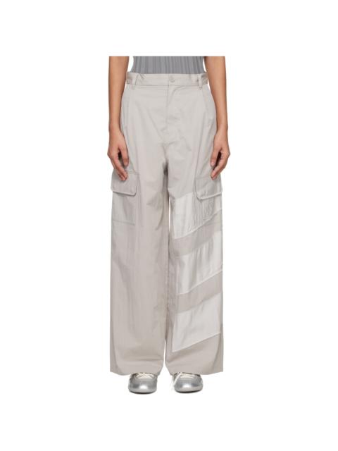 Y-3 Taupe Wide Cargo Pants