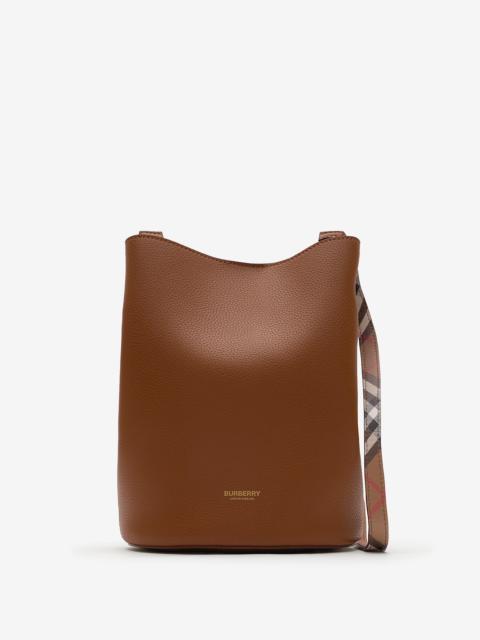 Burberry Small Leather Bucket Bag
