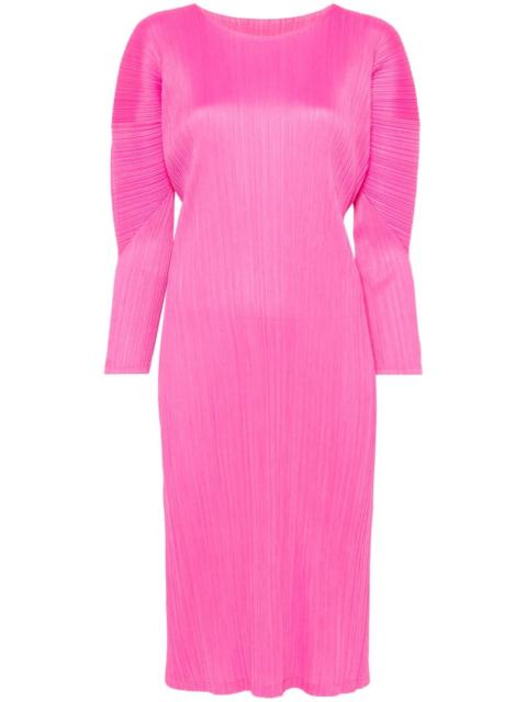 Pleats Please Issey Miyake plissé midi dress