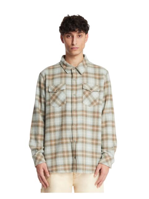 God’s True Cashmere Green Joy Tartan Cashmere Shirt