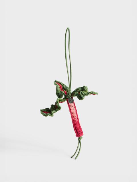 JW Anderson HAND-CROCHETED RHUBARB CHARM