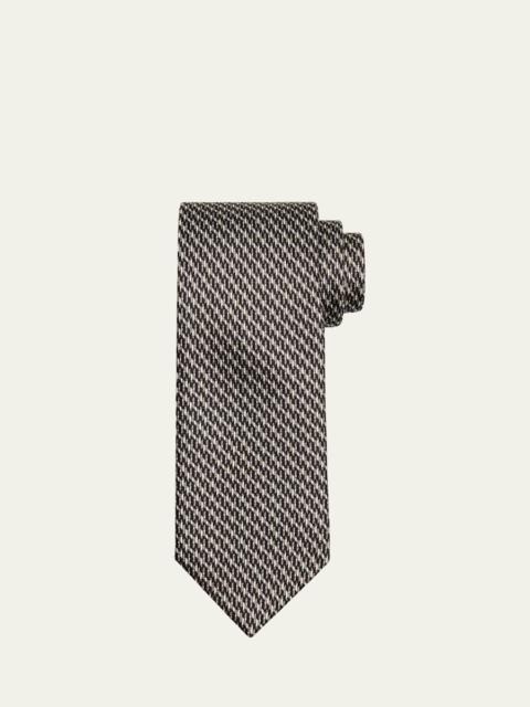 Brioni Men's Micro-Print Silk Tie