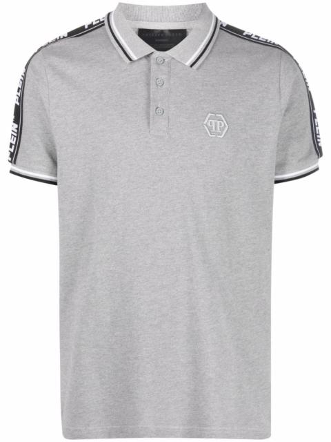 embroidered-logo polo shirt