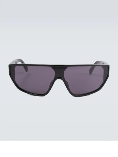 Rectangle-frame acetate sunglasses