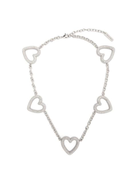 MACH & MACH heart-shape crystal necklace