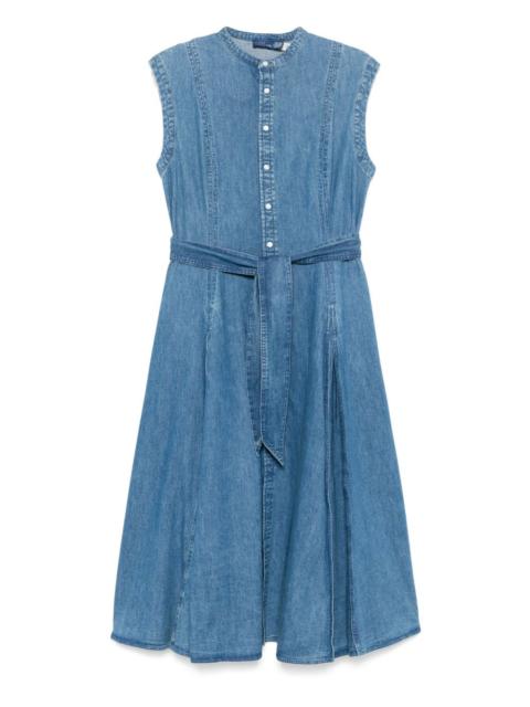 Polo Ralph Lauren belted denim midi dress