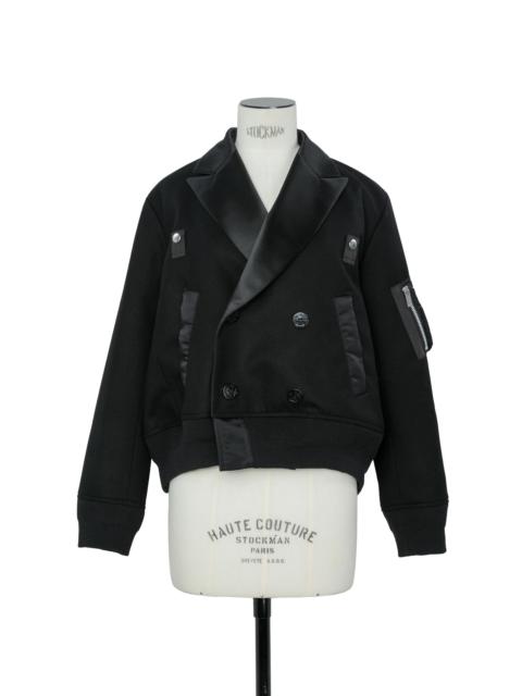 sacai Wool Flannel x Nylon Twill Jacket
