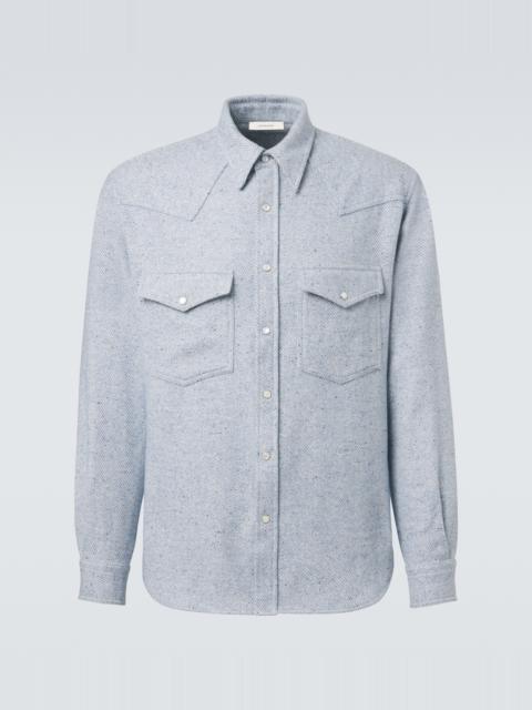 UMITBENAN Kevin cashmere and silk Western shirt