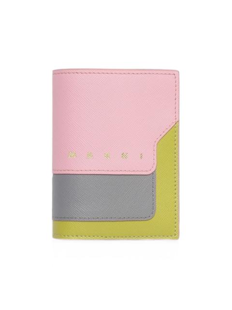 Marni saffiano leather bifold wallet