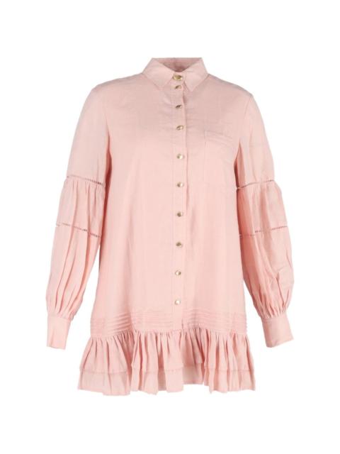 Aje. lotus ruffle mini dress