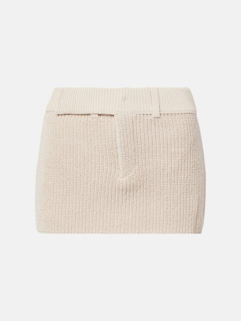 AYA MUSE Caeli cotton-blend miniskirt