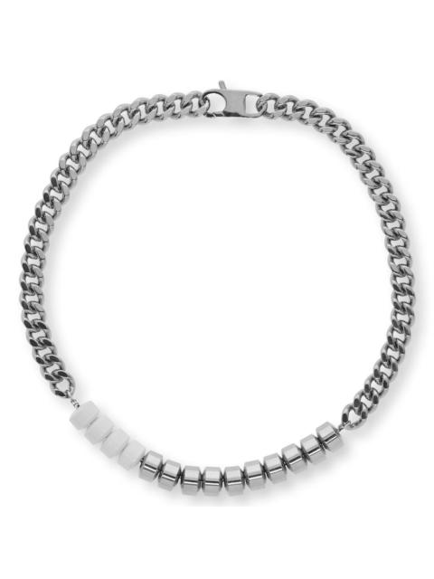 1017 ALYX 9SM MERGE CANDY CHARM NECKLACE - SILVER/WHITE