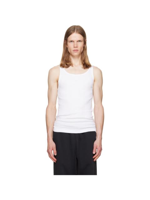 SKIMS Three-Pack White SKIMS Cotton Rib Tank Tops