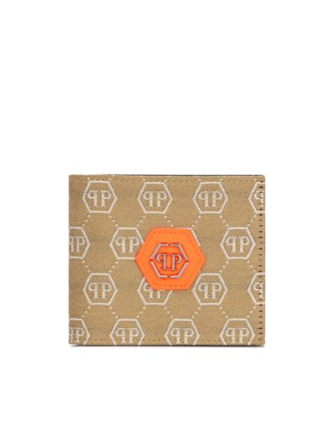 PHILIPP PLEIN monogram jacquard wallet