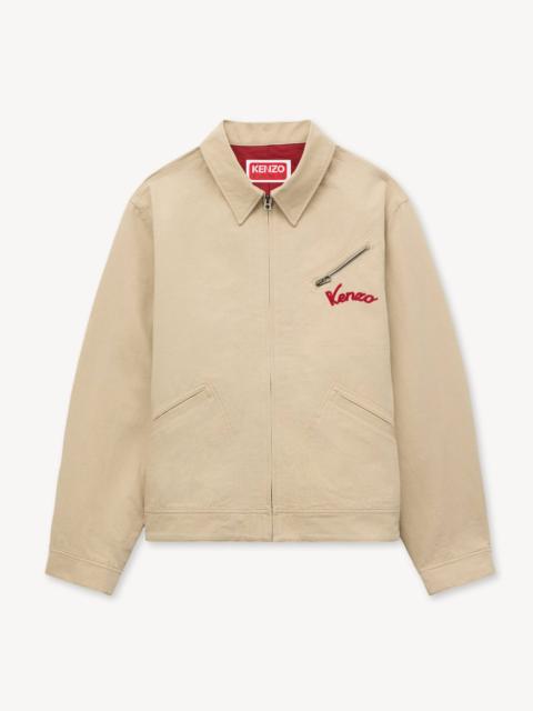 KENZO 'KENZO Varsity' embroidered genderless workwear blouson in cotton