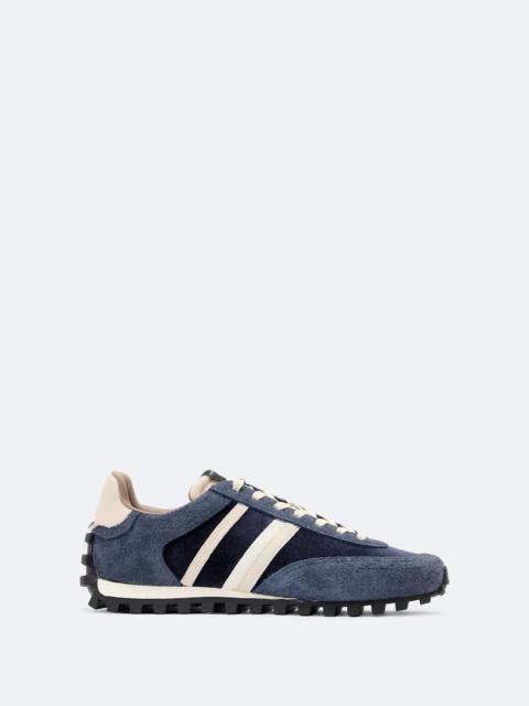 ALLSAINTS ROBIN NYLON AND SUEDE RUNNER SNEAKERS