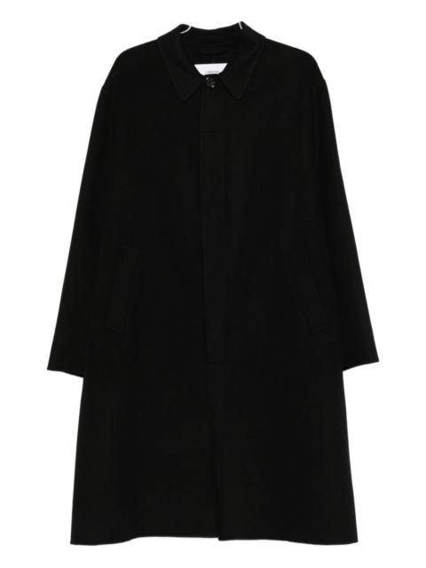 LARDINI classic-collar button coat
