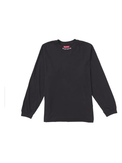 Supreme Supreme Embroidered Collar L/S Top Black - FW21KN81 BLACK