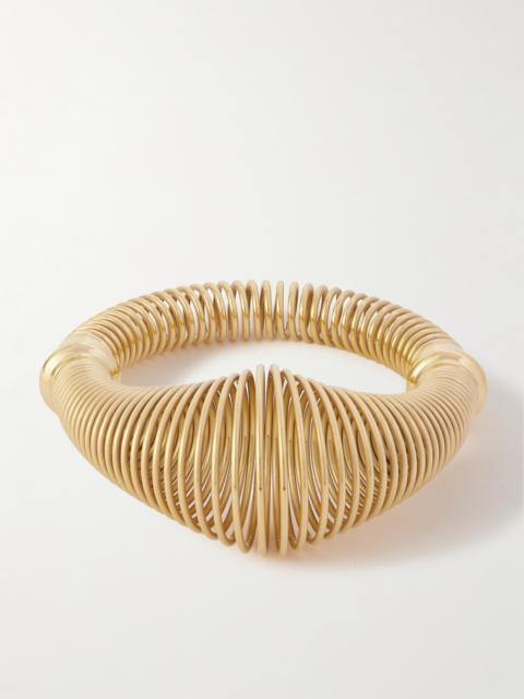 Alaïa Spiral Gold-tone Bracelet