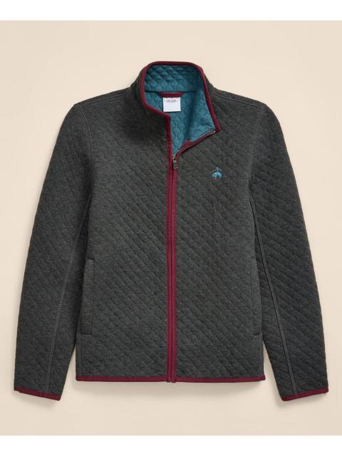 Brooks Brothers Diamond-Quilted Full-Zip Jacket