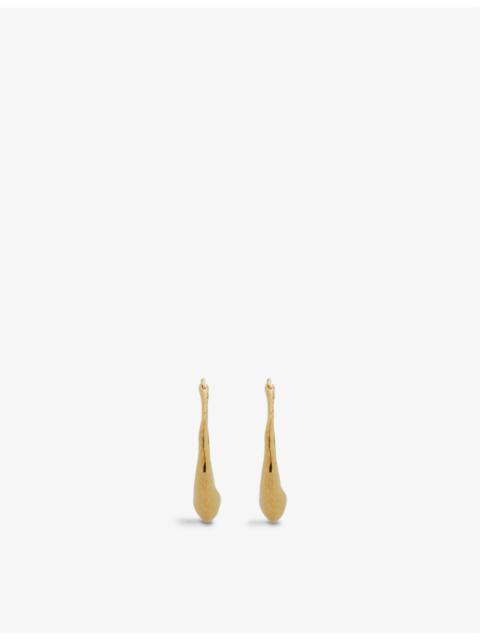 MONICA VINADER Deia 18ct gold-plated vermeil silver hoop earrings