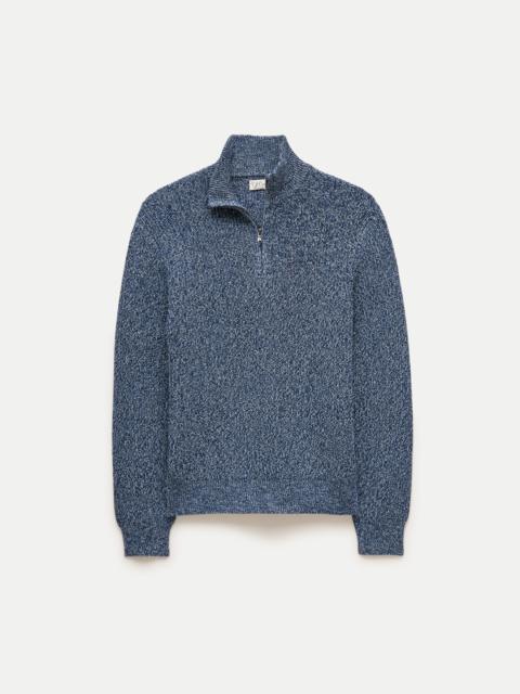 J.CREW Quarter-zip sweater in marled cotton