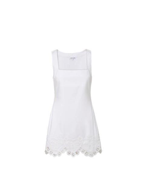 VERONICA BEARD SHANICE LACE-TRIM MINI DRESS