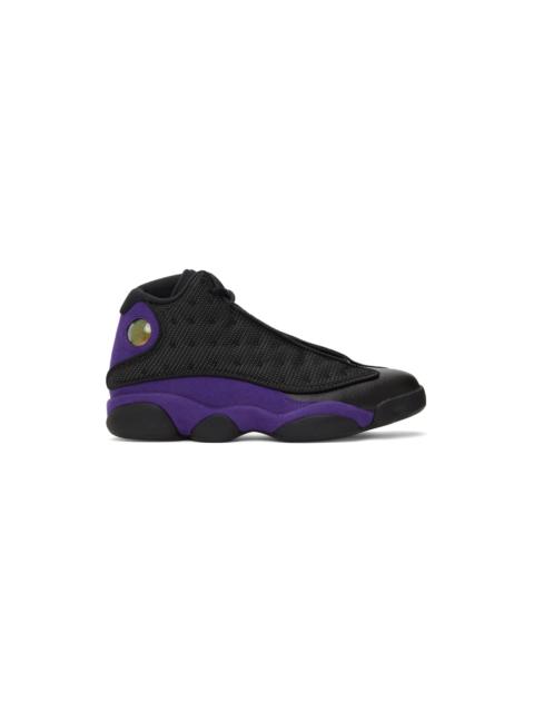 Jordan Black & Purple Air Jordan 13 Retro Sneakers