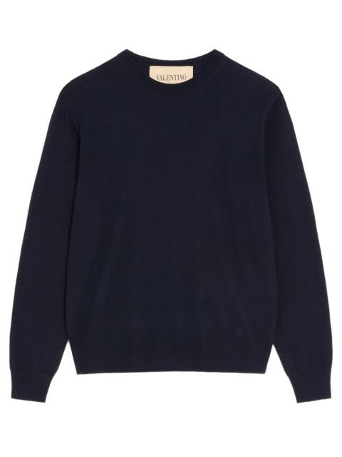 Valentino Valentino Wool Sweater with VLogo Embroidery
