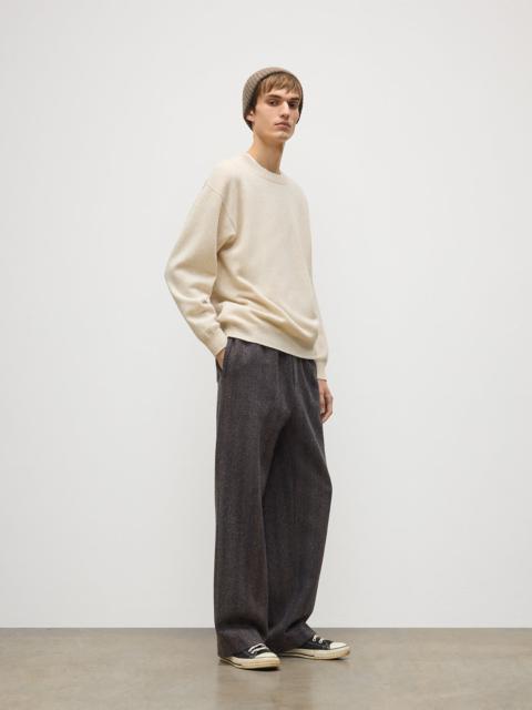 Johnstons of Elgin Craigie Natural Lambswool Jumper