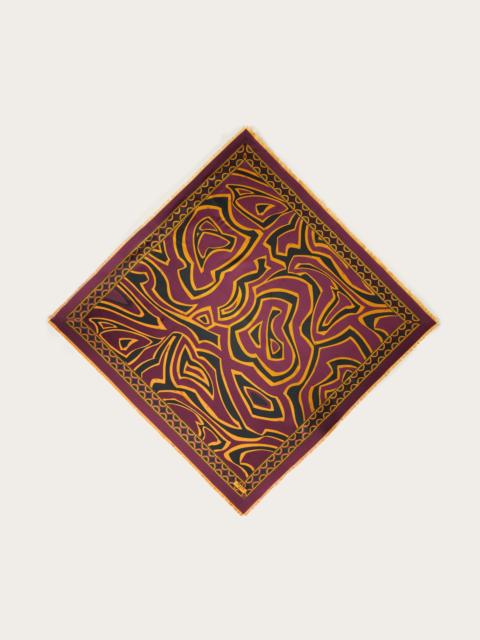 PUCCI LABIRINTO PRINT WOOL AND SILK SHAWL