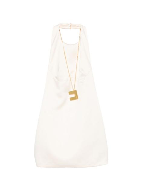 ELISABETTA FRANCHI halterneck mini dress