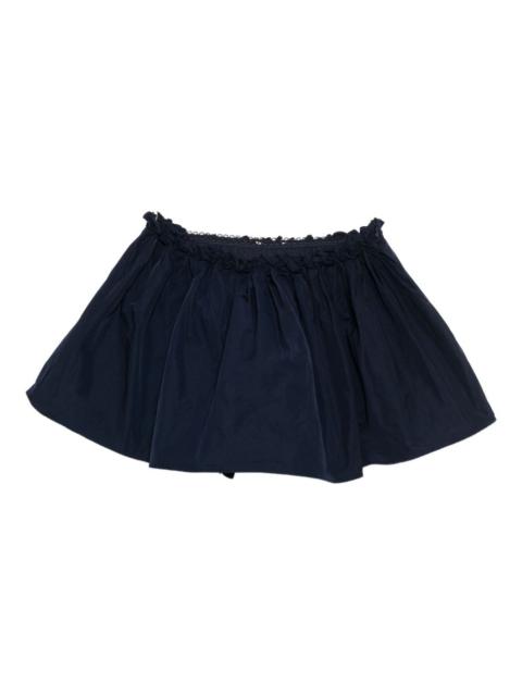 SHUSHU/TONG floral-waist mini skirt