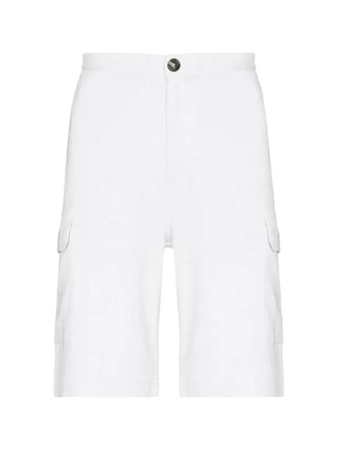 Brunello Cucinelli Cotton Cargo Shorts "White" BRUN1606