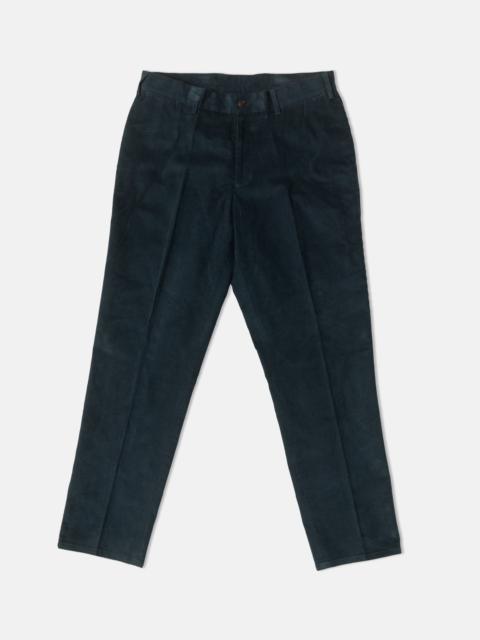 J. PRESS SOLID NAVY NARROW WALE CORDUROY TROUSER