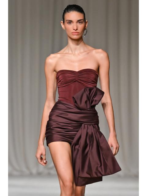 PatBO TAFFETA TARSILA BOW MINI DRESS (RUNWAY)