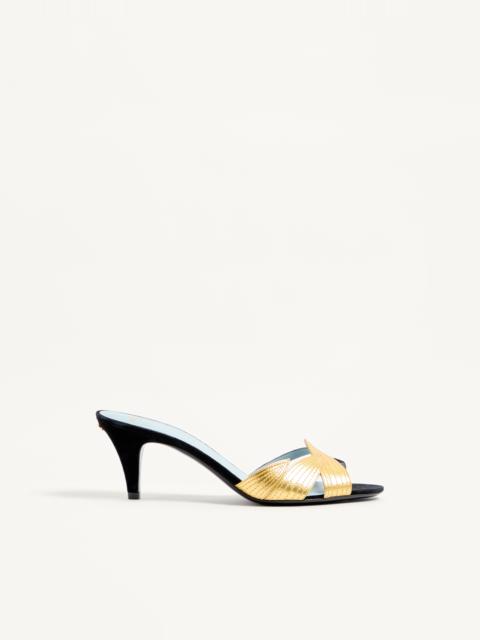 Valentino FOLIEFOLIAGE SUEDE SANDAL 85MM